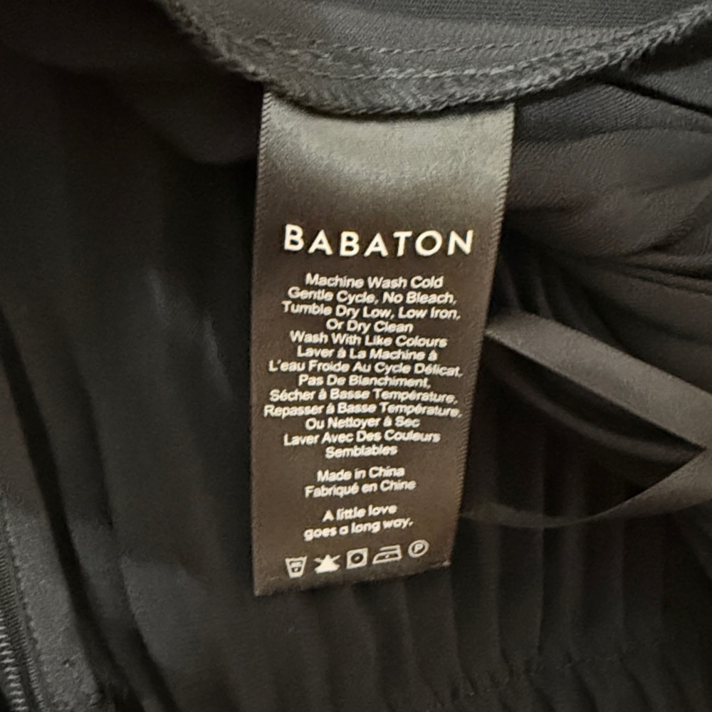 Babaton Black Midi Pleated Black Skirt Size XS - Picture 9 of 12